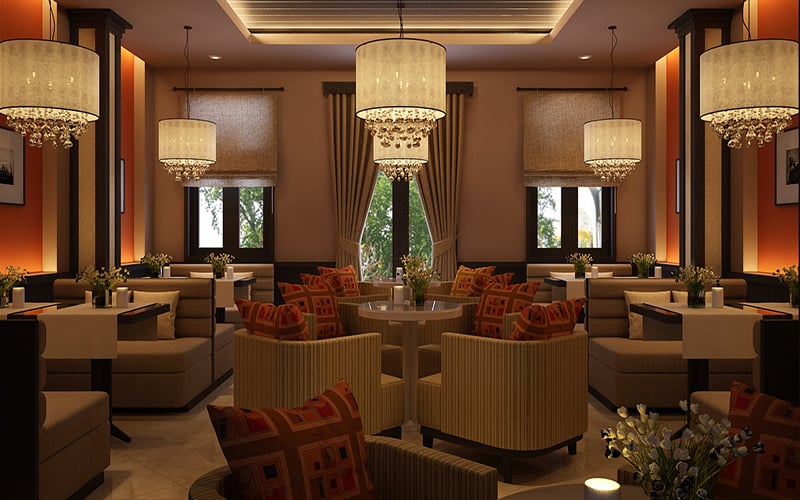 thiết kế quán cà phê sang trọng