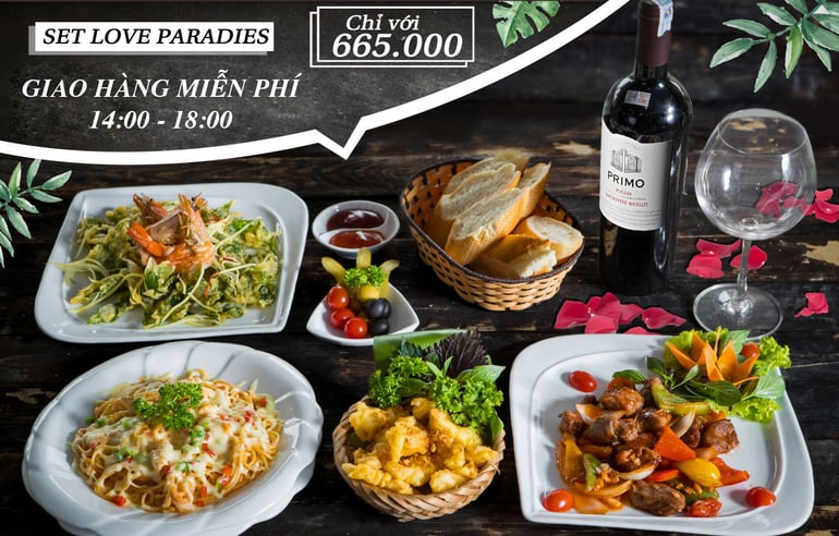 Nhà hàng miễn phí giao hàng giờ vàng
