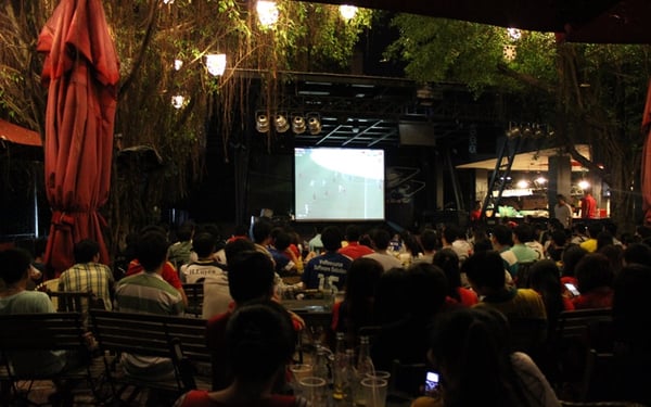 Mặt bằng mở quán cafe