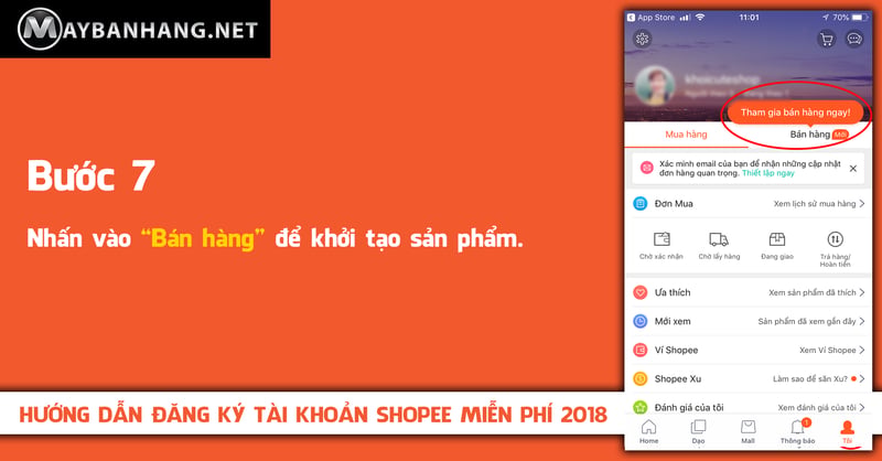 tạo sản phẩm để bán hàng