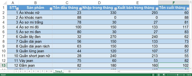 Quan ly kho bang file excel