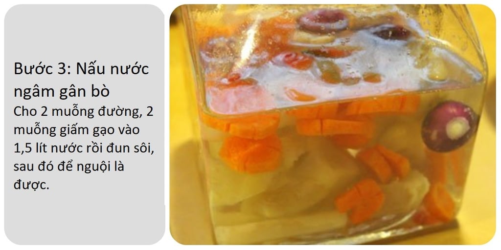 nấu nước ngâm gân bò