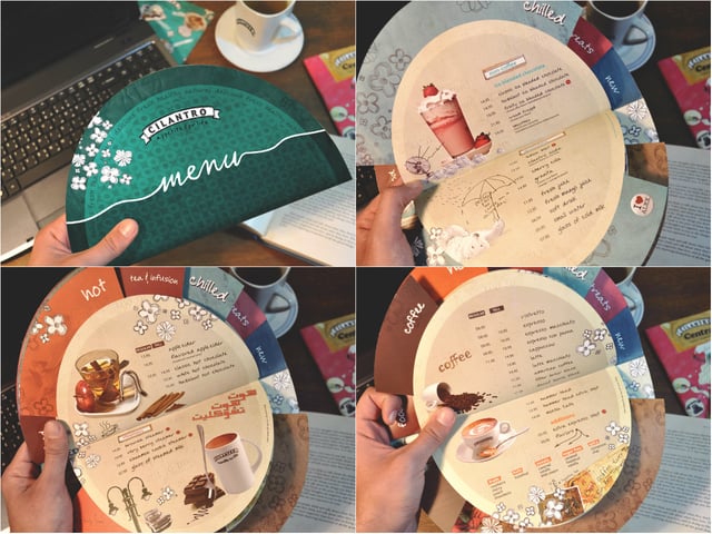 menu bánh kẹp dễ thương