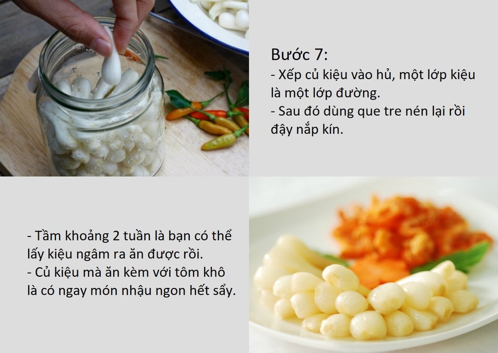 cách làm củ kiệu chua ngọt