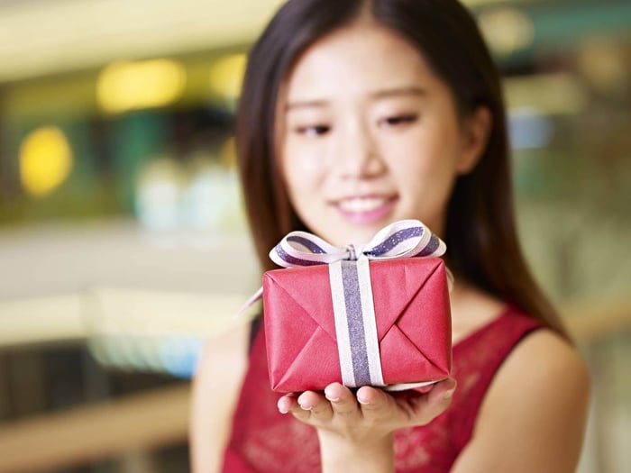 Tặng quà tri ân cho khách hàng