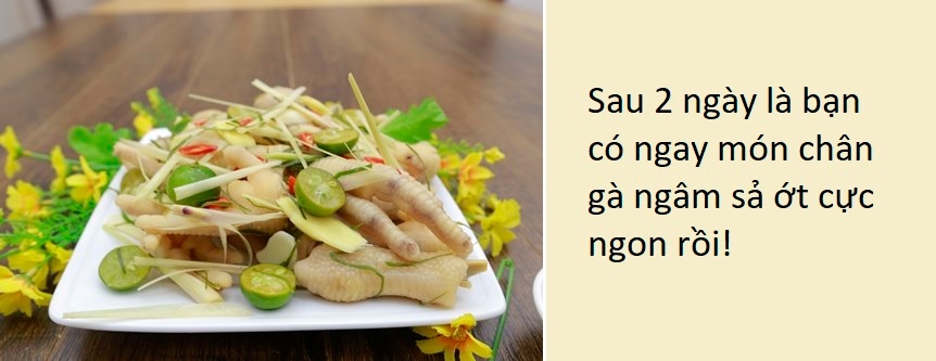 chân gà ngâm sả ớt
