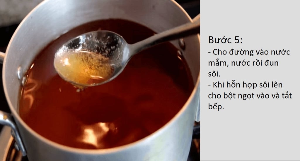 nấu nước mắm làm dưa món