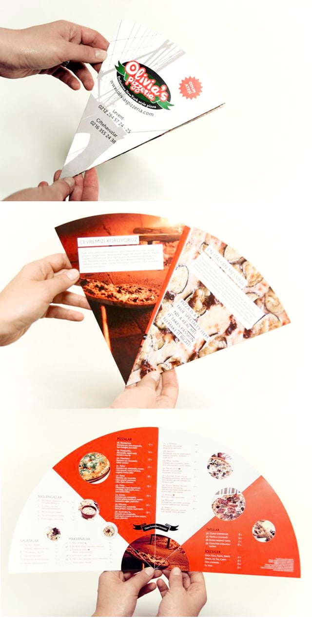 menu tam giác dễ thương
