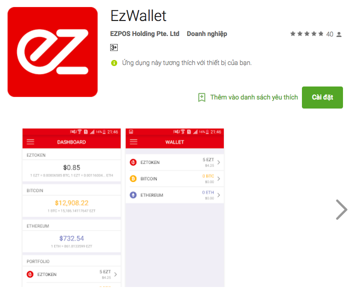 tai ung dung EzWallet