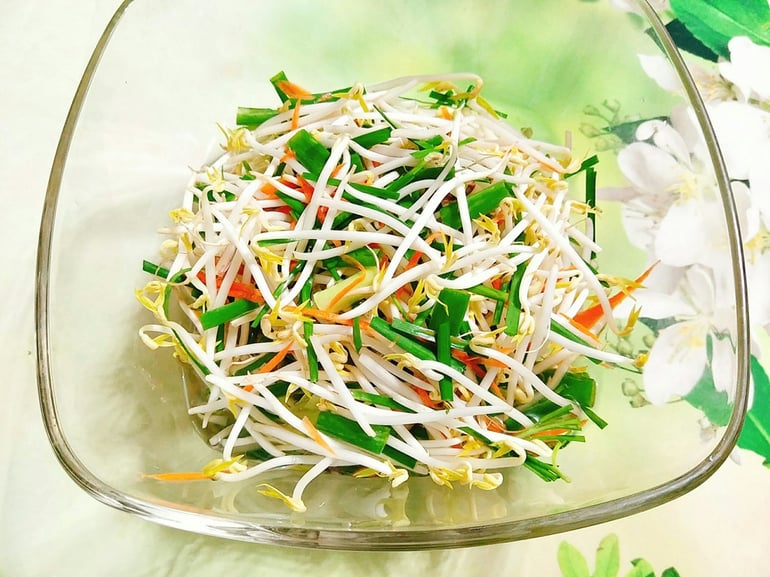 Dưa giá đỗ đậm vị ngày tết nguyên đán