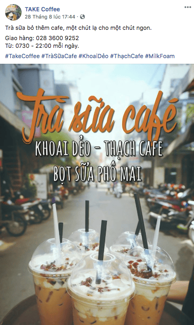 Take Coffee tra sua cafe