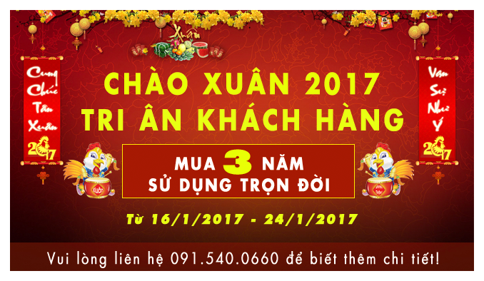 MUA BA NĂM DÙNG TRỌN ĐỜI