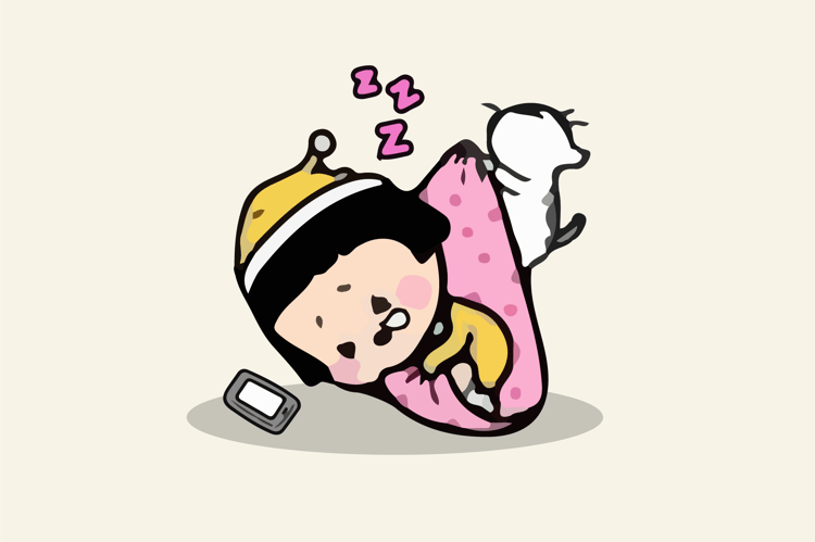 ngủ vùi trong chăn ấm vào mùa đông