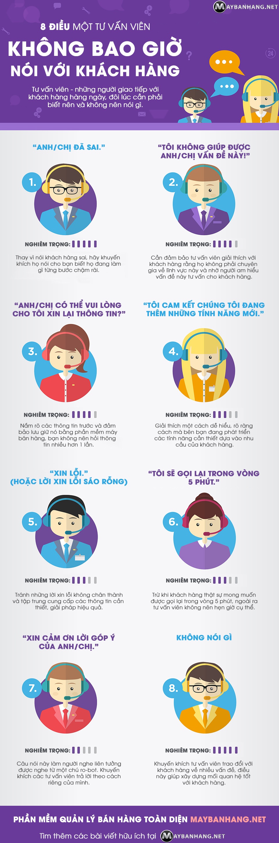 8 điều một tư vấn viên không được nói với khách hàng - maybanhang.net