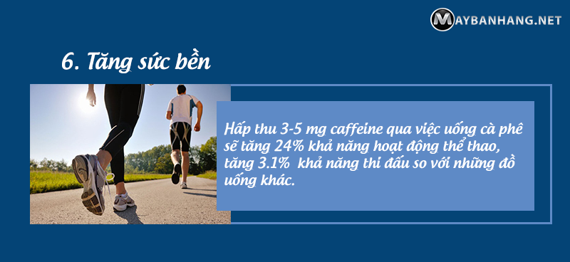 Tăng khả năng hoạt động thể thao bằng cafe