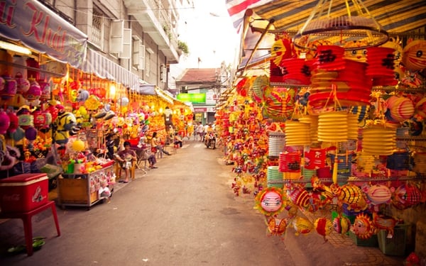 Phố lồng đèn quận 5
