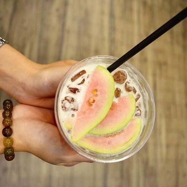 Trà ổi đặc biệt cho menu mùa thu của quán