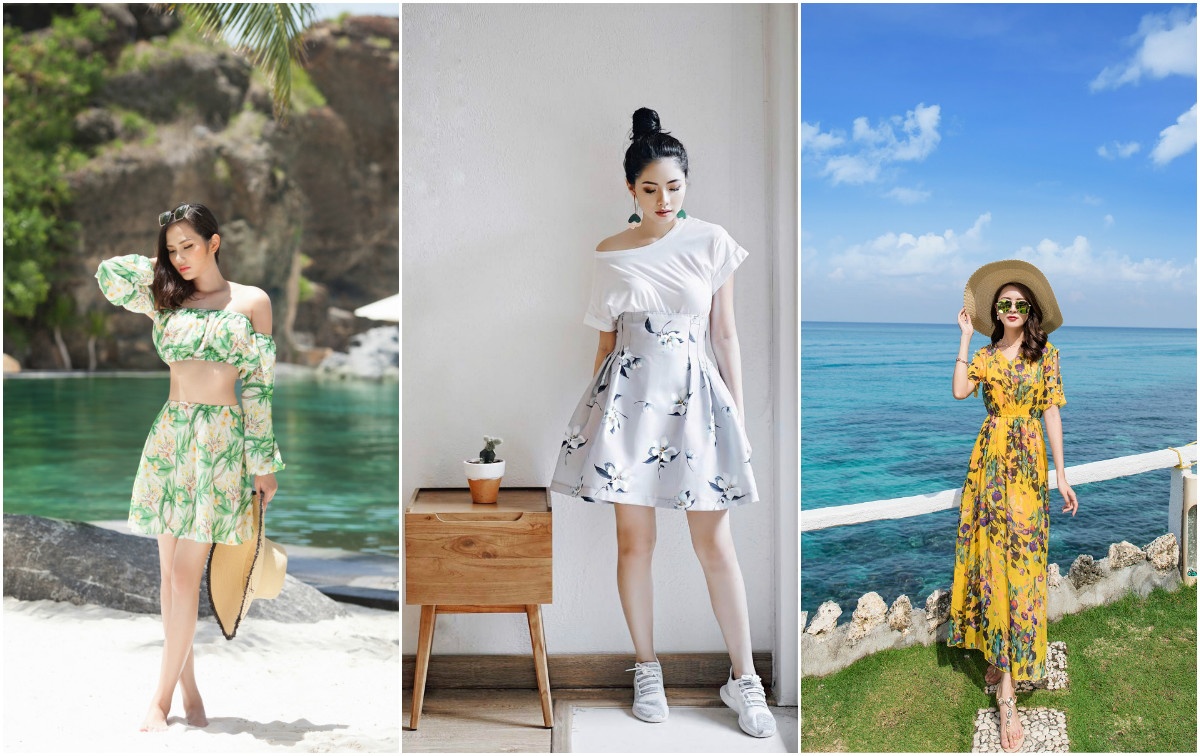 xu hướng thời trang hè 2018 với họa tiết hoa