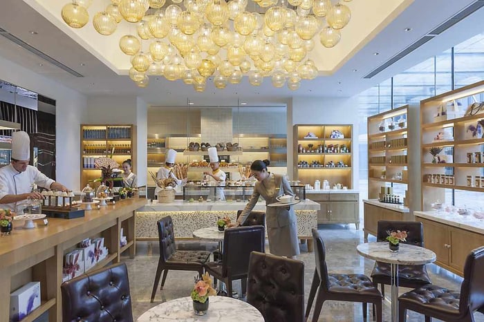 Thiết kế cửa hàng bánh ngọt theo phong cách hiện dại