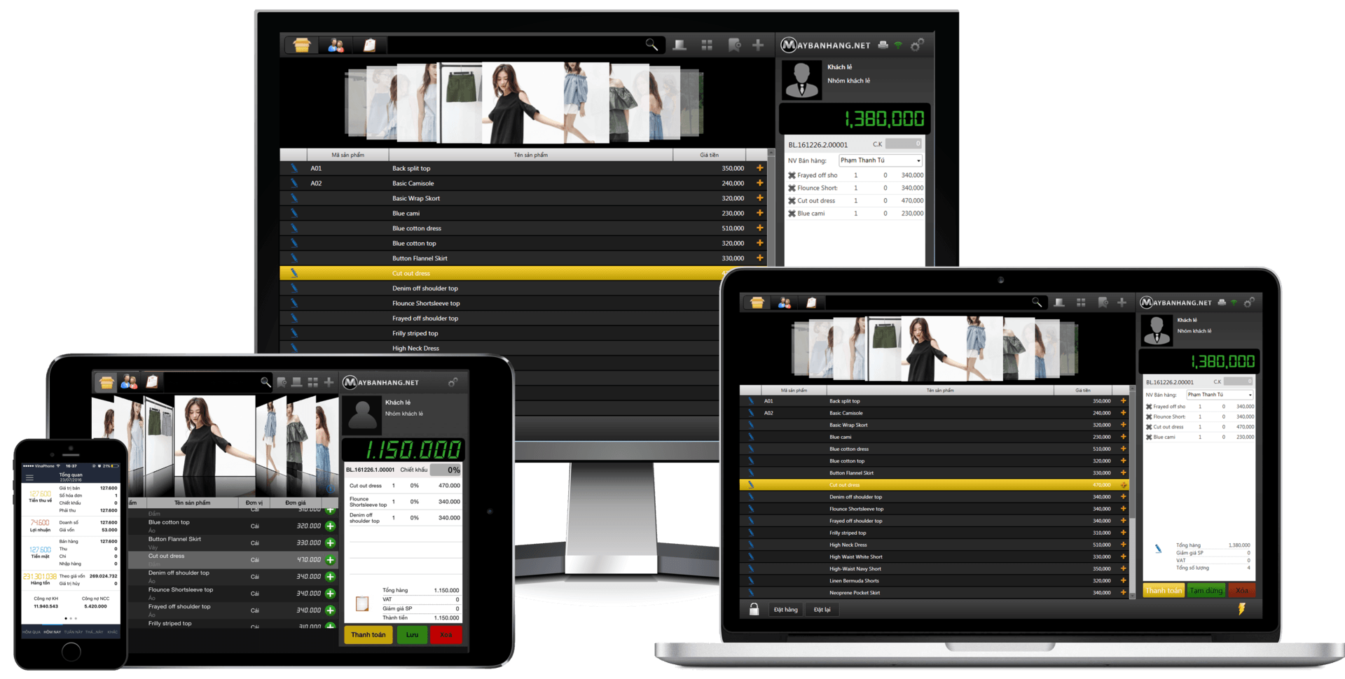 Phần mềm quản lý shop thời trang phổ biến nhất MAYBANHANG.NET