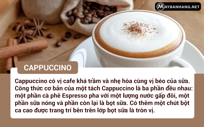 Cappuccino ngon chuẩn vị là như thế nào?