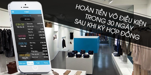 phần mềm quản lý bán hàng - hoàn tiền trong 30 ngày