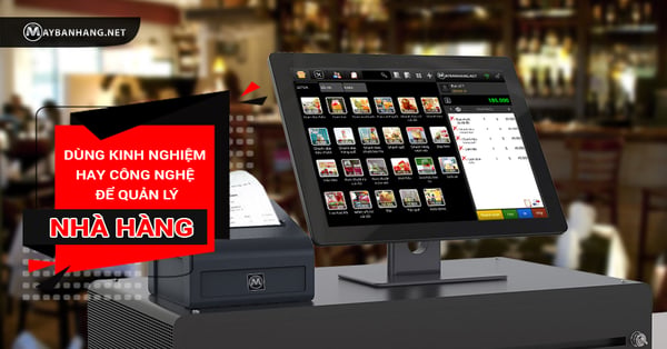 dùng phần mềm quản lý nhà hàng