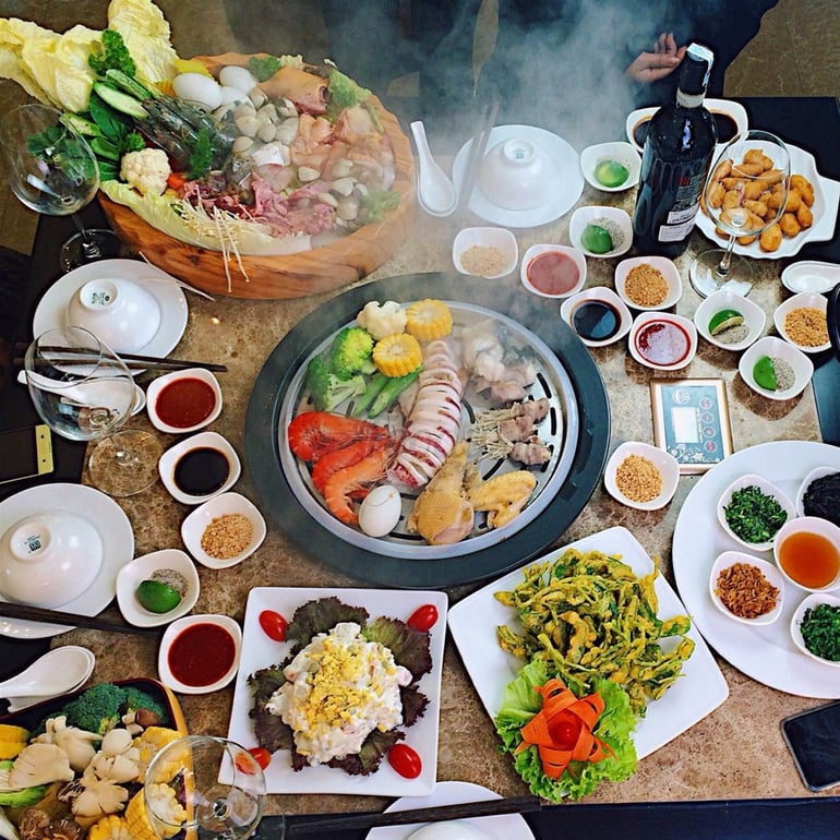 Nhà hàng với thực đơn cho người gầy